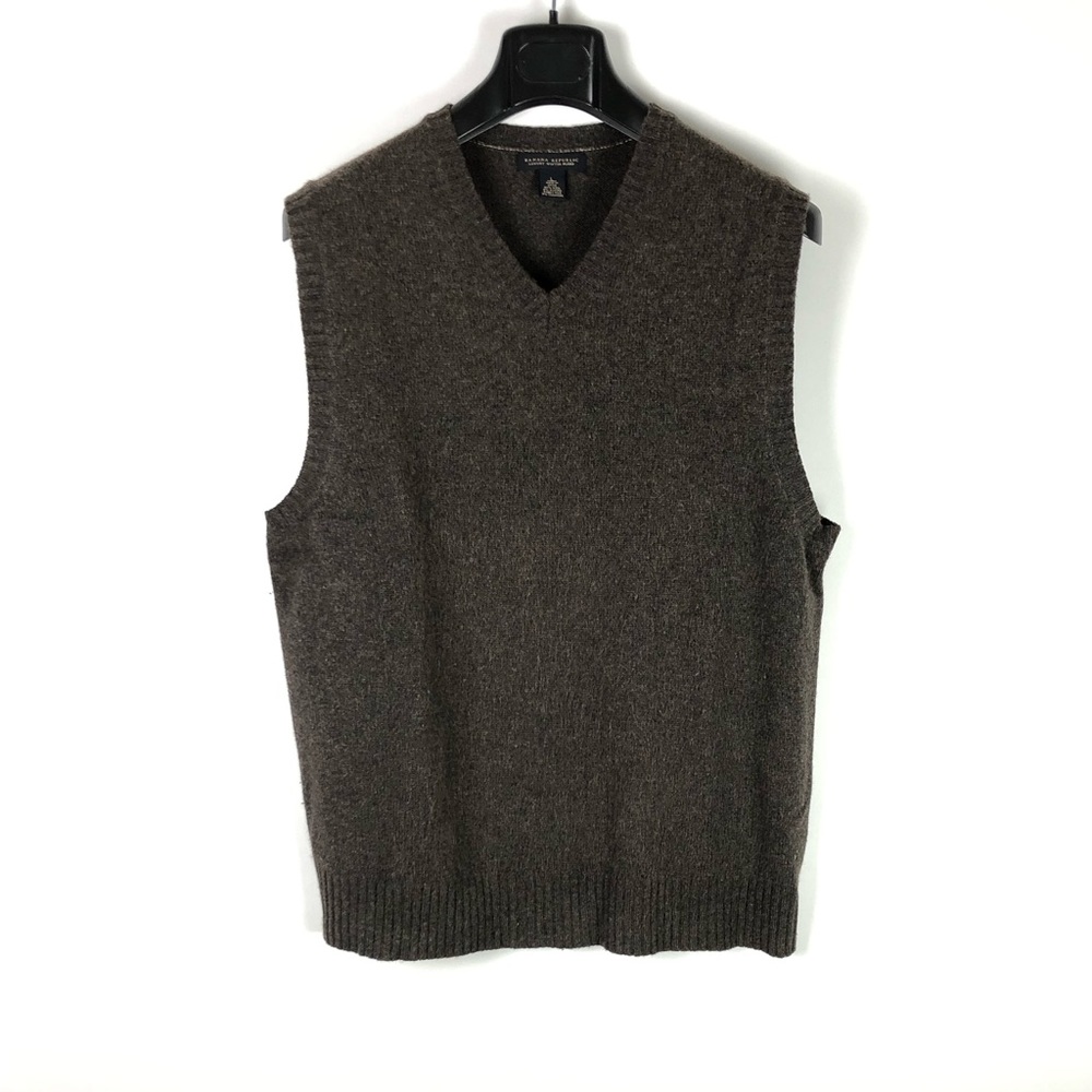 Banana Republic,  Brown Sweater Vest, Men's Large